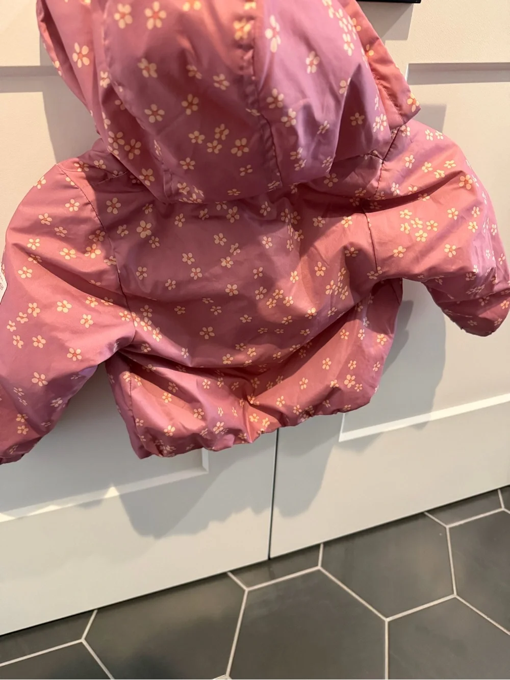 OshKosh B'gosh Pink Floral Hooded Light Fleece Jacket